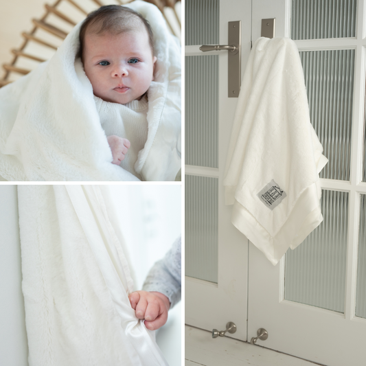 Townhouse Blanket Co Baby Blankets Classic White