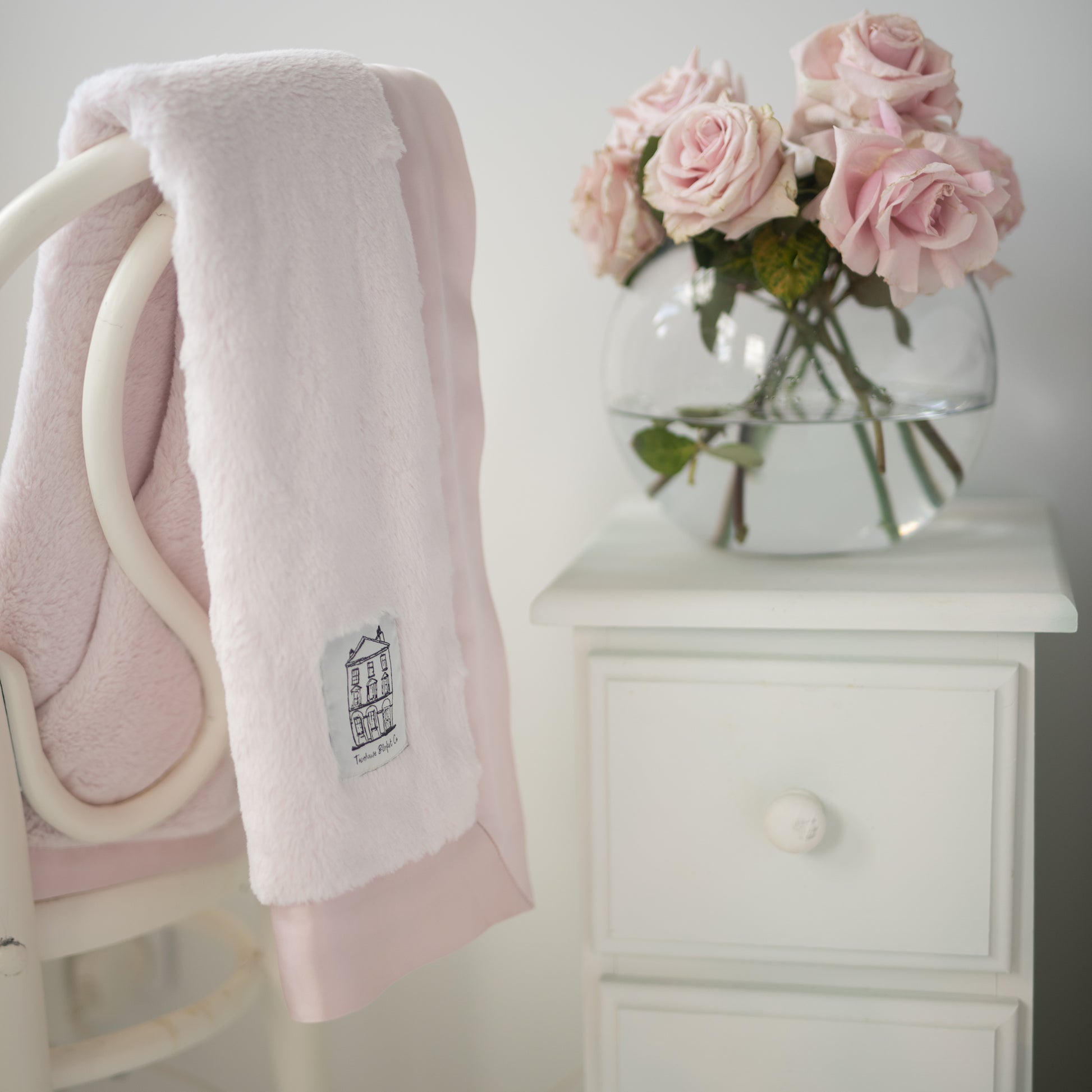 Townhouse Blanket Co Luxury Pink Baby Blanket